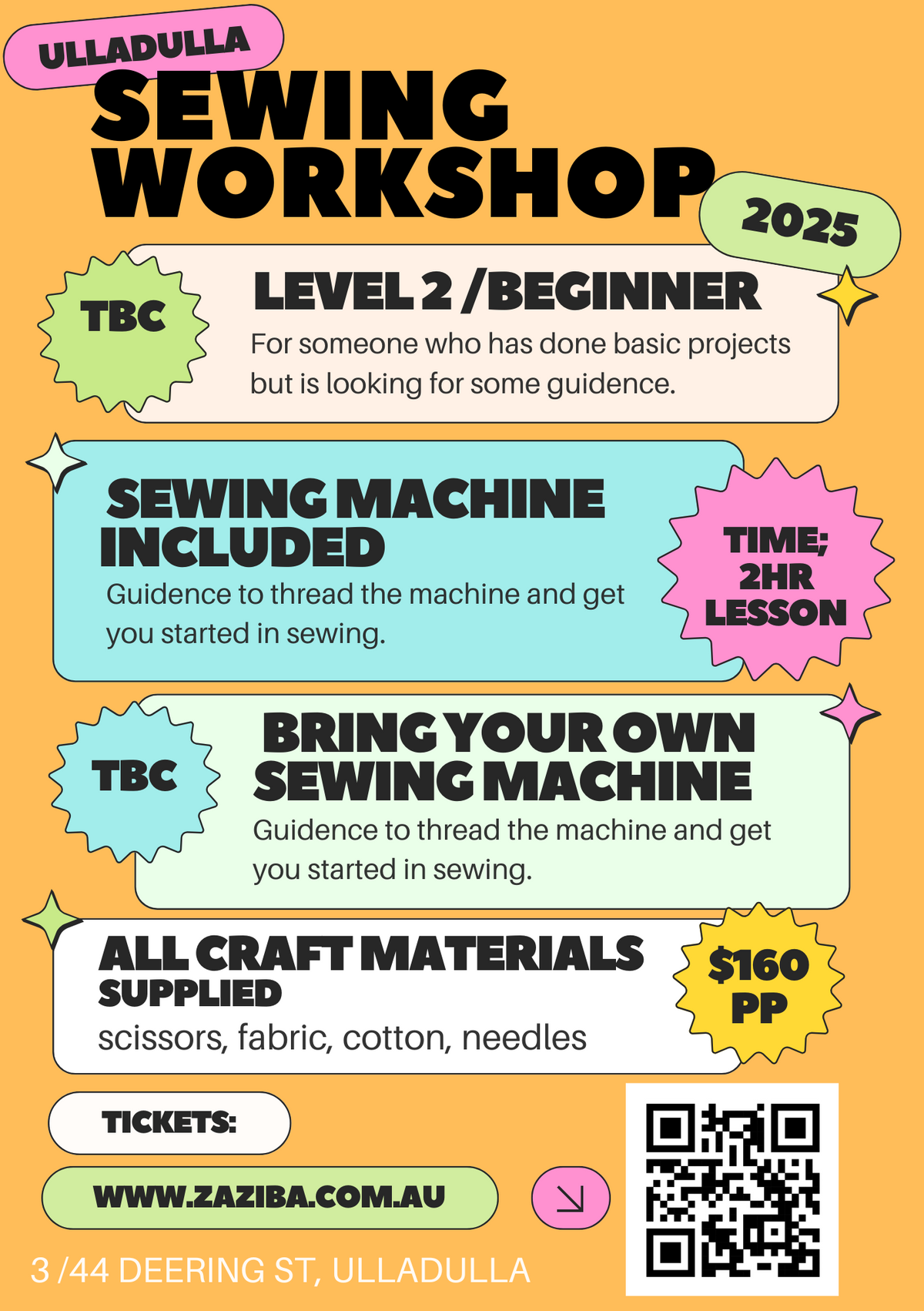 Sewing Workshop (Level 2)